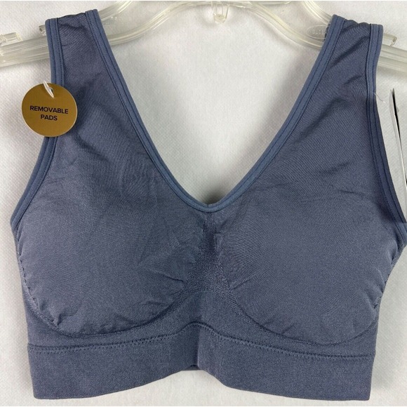 Wacoal Other - Wacoal Women's Bra Bralette Size 32‎ Seamless B Smooth Blue Removable Pads B12